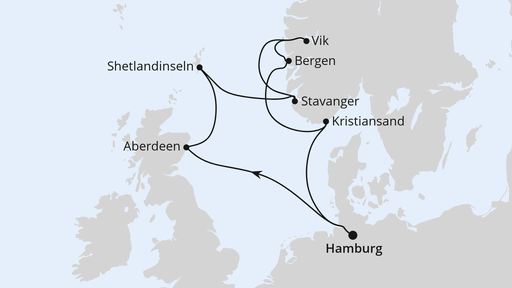 Großbritannien & Norwegen ab Hamburg