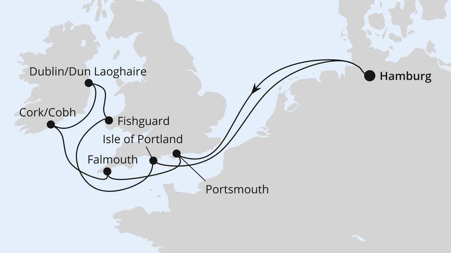 Großbritannien & Irland ab Hamburg 1