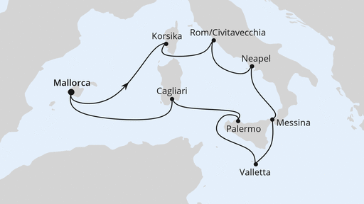 Italien & Mittelmeerinseln ab Mallorca