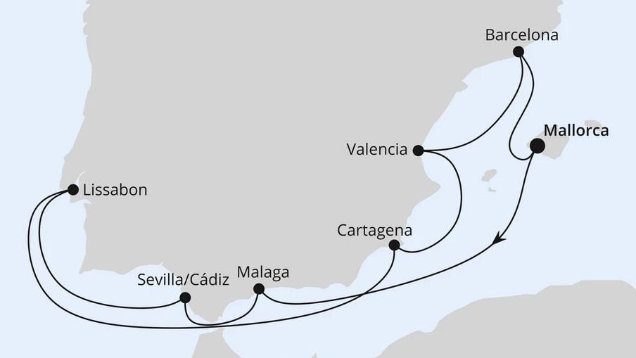 Spanien & Portugal ab Mallorca