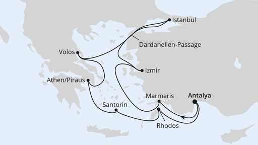 Östliches Mittelmeer mit Istanbul ab Antalya 2