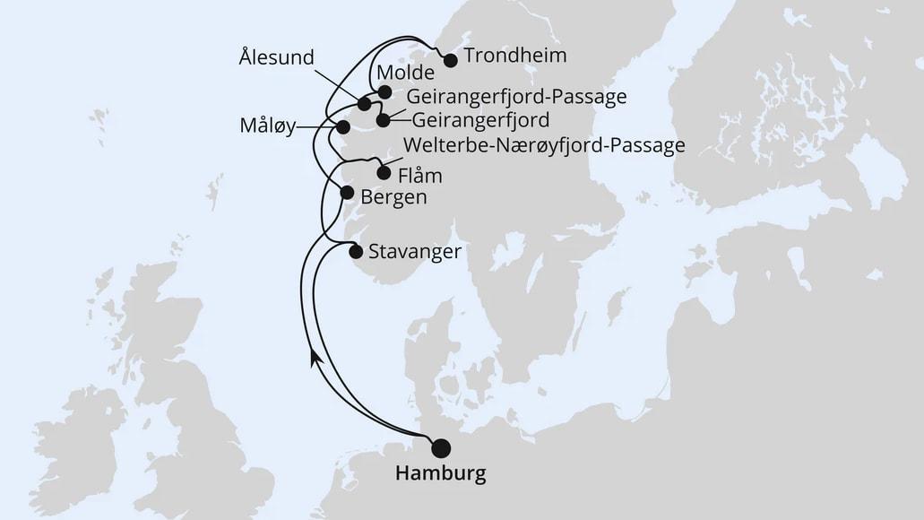 Norwegens Fjord-Weltnaturerbe ab Hamburg 2