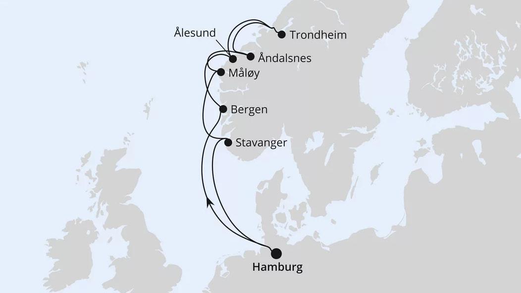 Norwegens Fjorde ab Hamburg