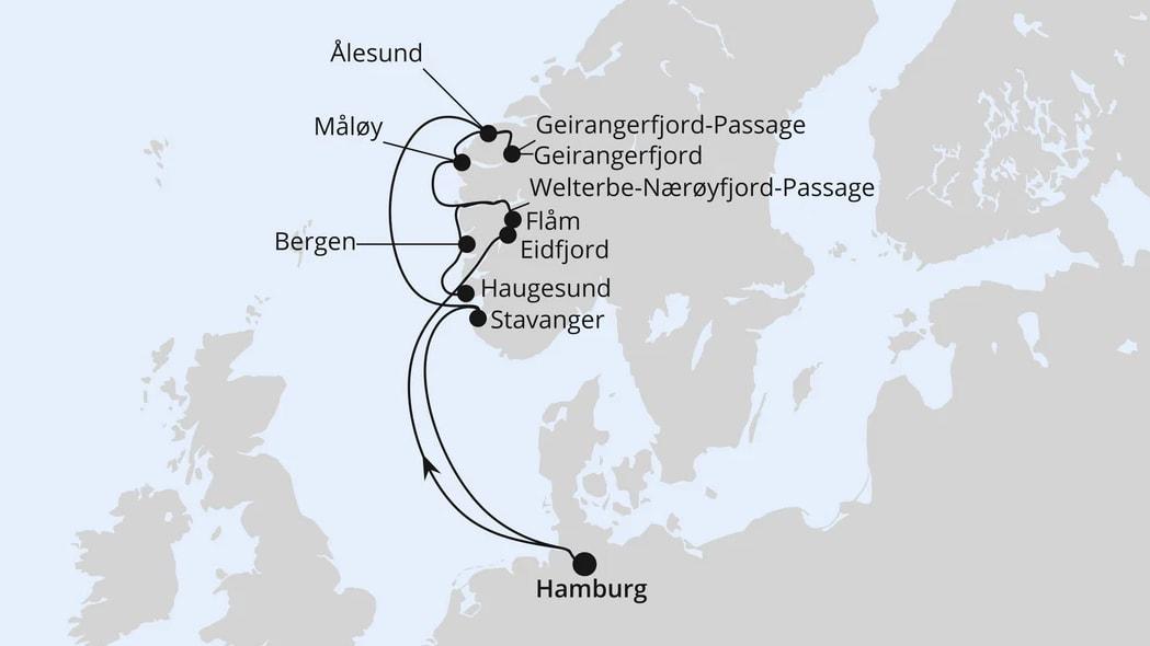Norwegens Fjord-Weltnaturerbe ab Hamburg 2