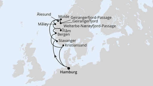 Norwegens Fjord-Weltnaturerbe ab Hamburg 2