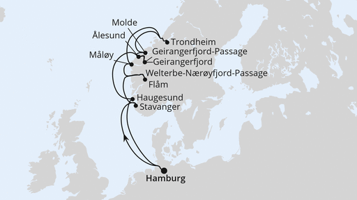 Norwegens Fjord-Weltnaturerbe ab Hamburg 2