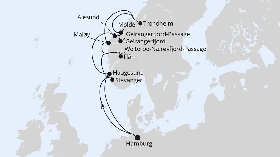 Norwegens Fjord-Weltnaturerbe ab Hamburg 2