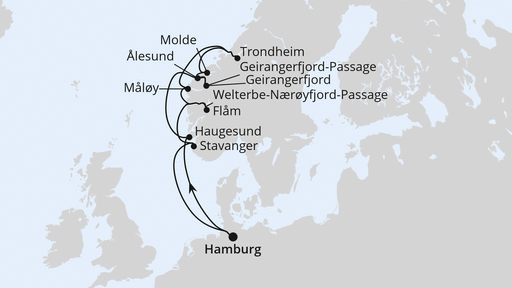 Norwegens Fjord-Weltnaturerbe ab Hamburg 2