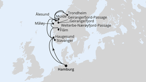 Norwegens Fjord-Weltnaturerbe ab Hamburg 2