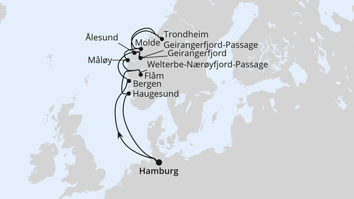 Norwegens Fjord-Weltnaturerbe ab Hamburg 2