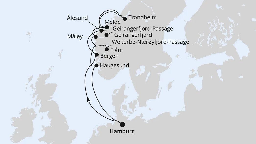 Norwegens Fjord-Weltnaturerbe ab Hamburg 2
