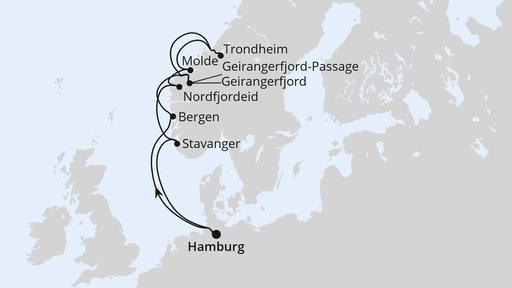 Norwegens Fjorde ab Hamburg