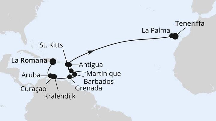 Von der Dominikanischen Republik nach Teneriffa