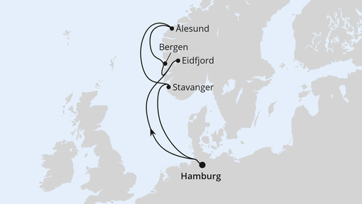 Norwegen ab Hamburg