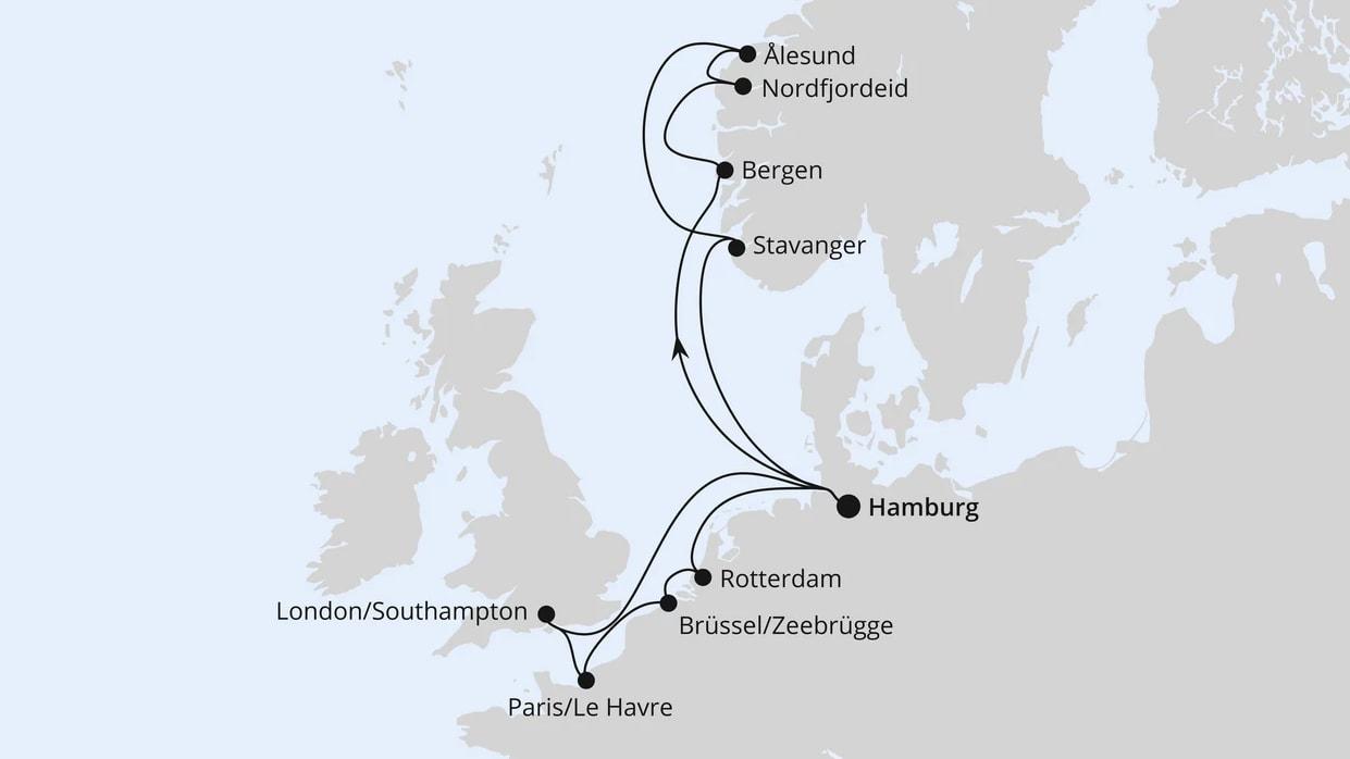 Metropolen & Norwegen ab Hamburg