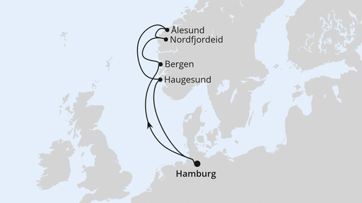 Norwegen ab Hamburg