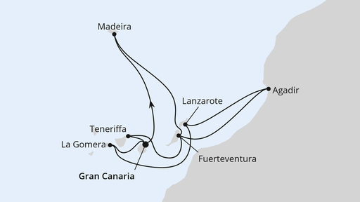 Große Kanaren-Reise mit Madeira & Marokko