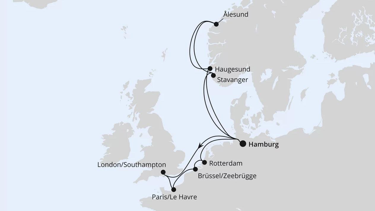 Metropolen & Norwegen ab Hamburg