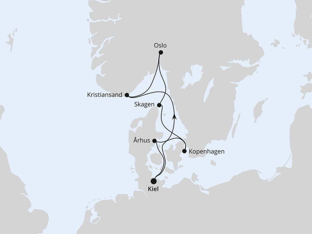 Skandinavische Highlights ab Kiel