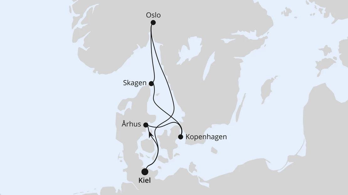 Skandinavische Highlights ab Kiel