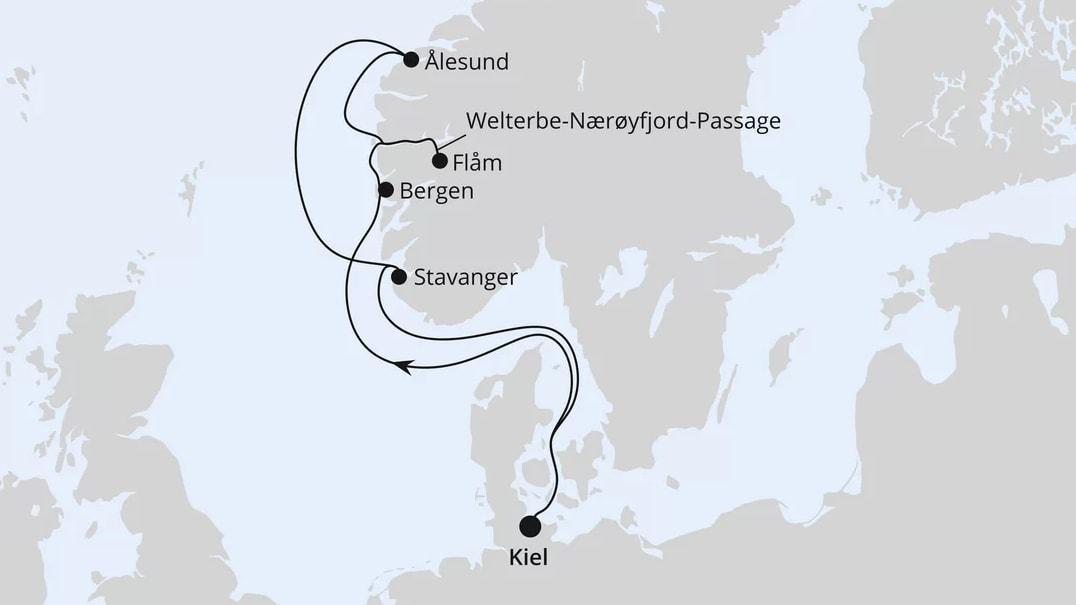 Norwegens Welterbe ab Kiel