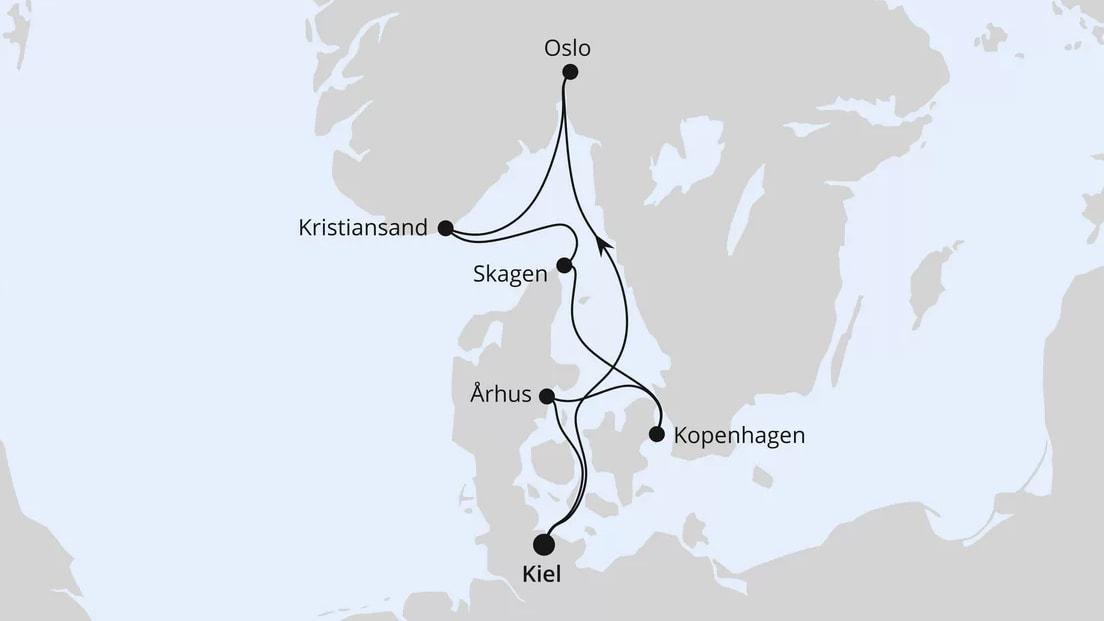 Skandinavische Highlights ab Kiel