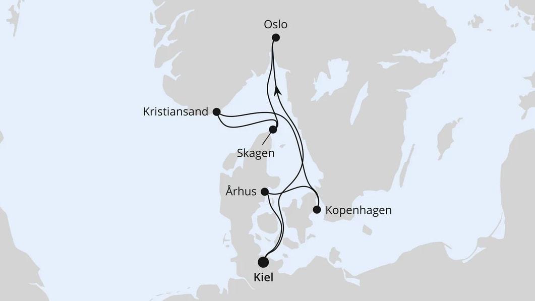 Skandinavische Highlights ab Kiel