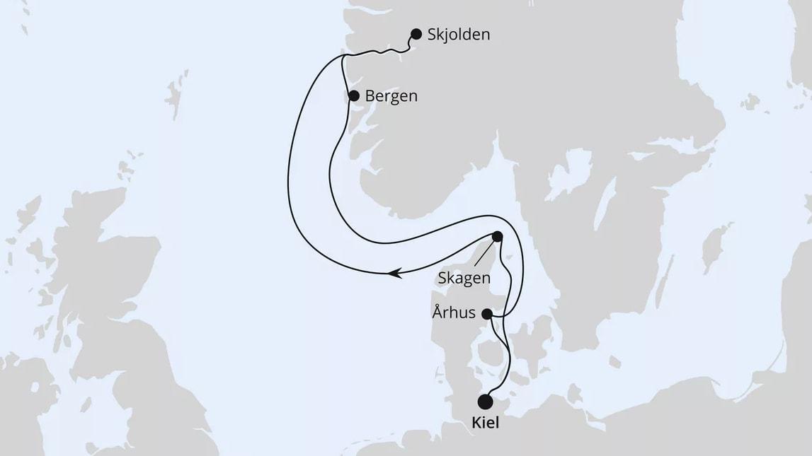 Norwegen mit Sognefjord ab Kiel