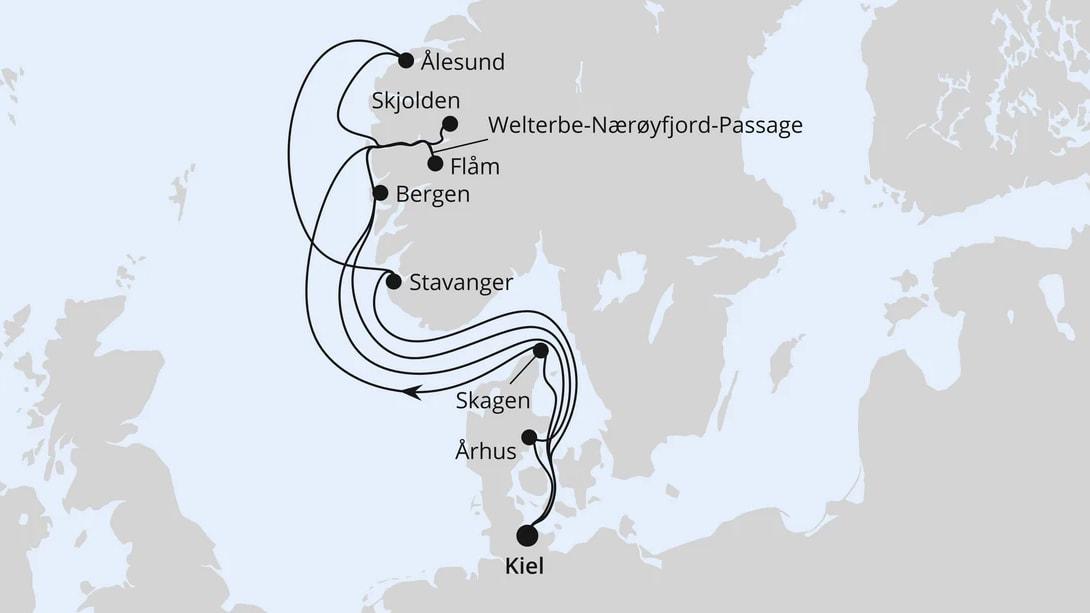 Große Norwegen-Reise ab Kiel