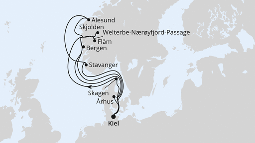 Große Norwegen-Reise ab Kiel