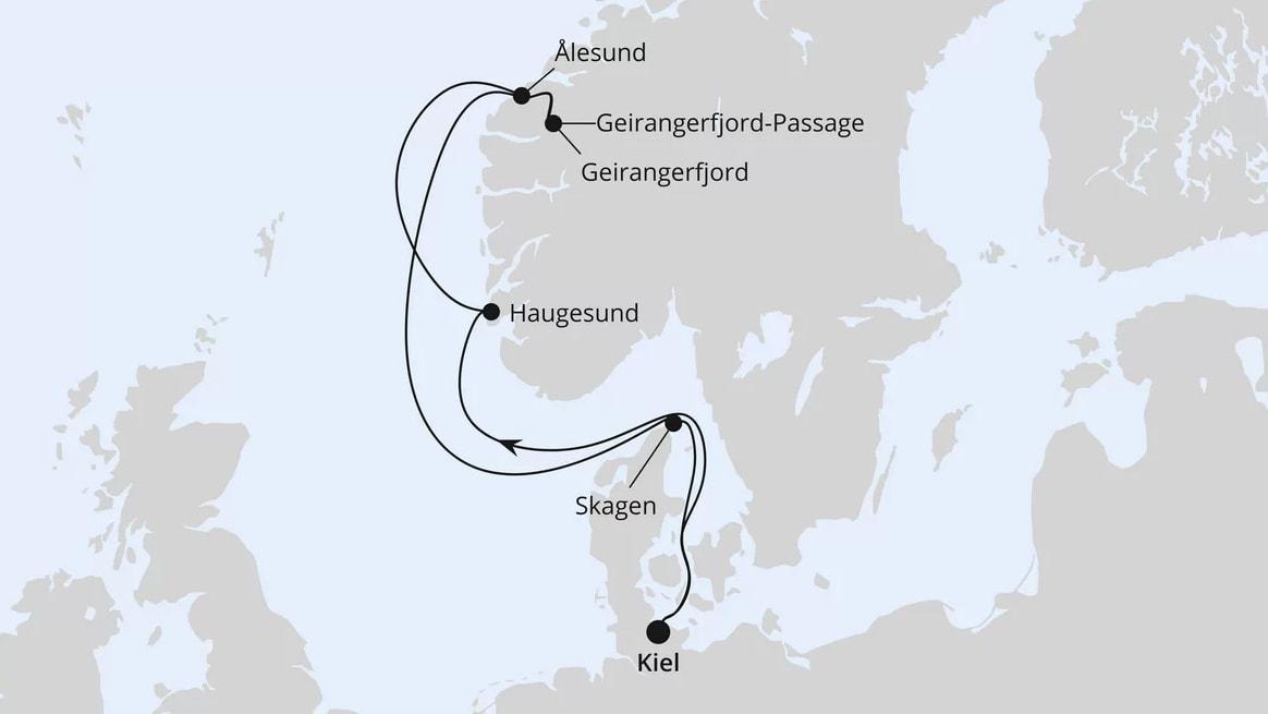 Norwegens Welterbe ab Kiel