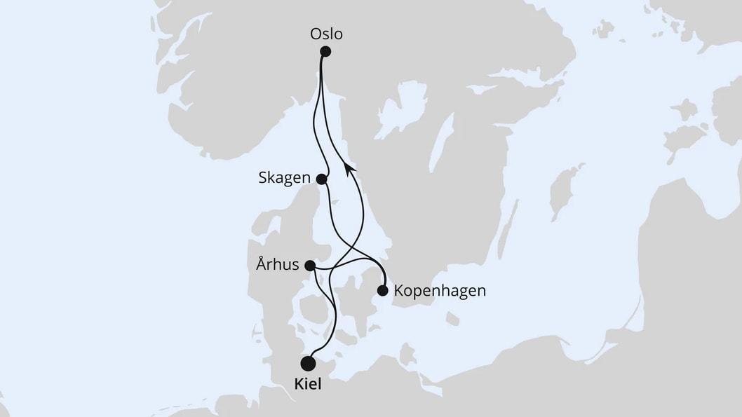 Skandinavische Highlights ab Kiel