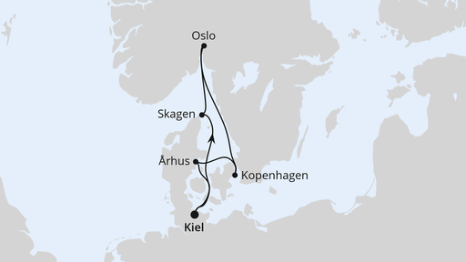 Skandinavische Highlights ab Kiel