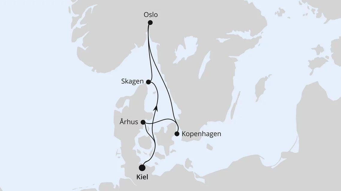 Skandinavische Highlights ab Kiel