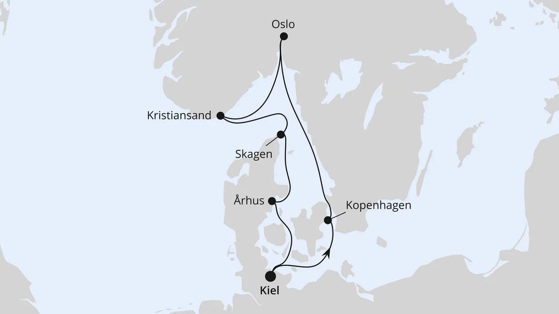 Skandinavische Highlights ab Kiel