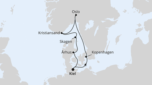 Skandinavische Highlights ab Kiel