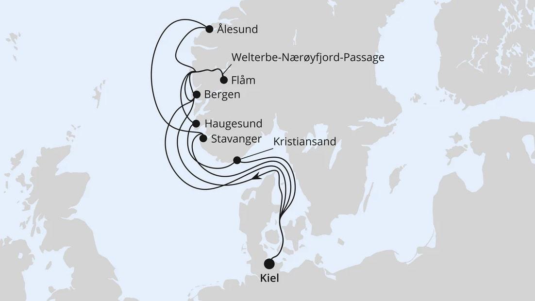 Große Norwegen-Reise ab Kiel