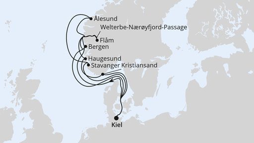 Große Norwegen-Reise ab Kiel