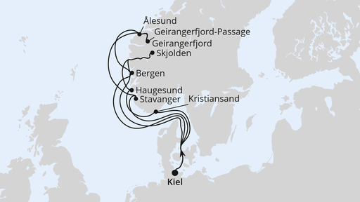 Große Norwegen-Reise ab Kiel