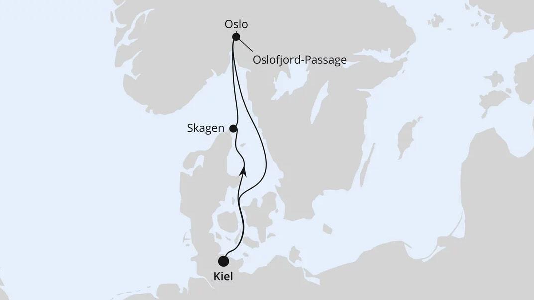 Kurzreise nach Norwegen & Dänemark ab Kiel
