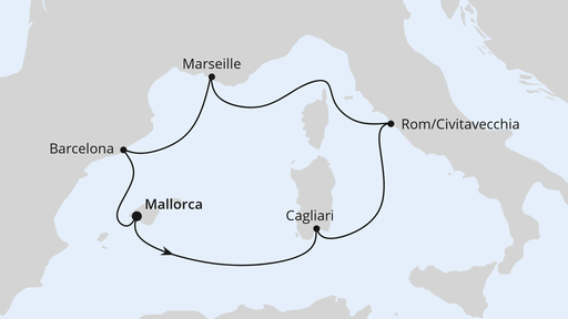 Mediterrane Schätze mit Sardinien ab Mallorca