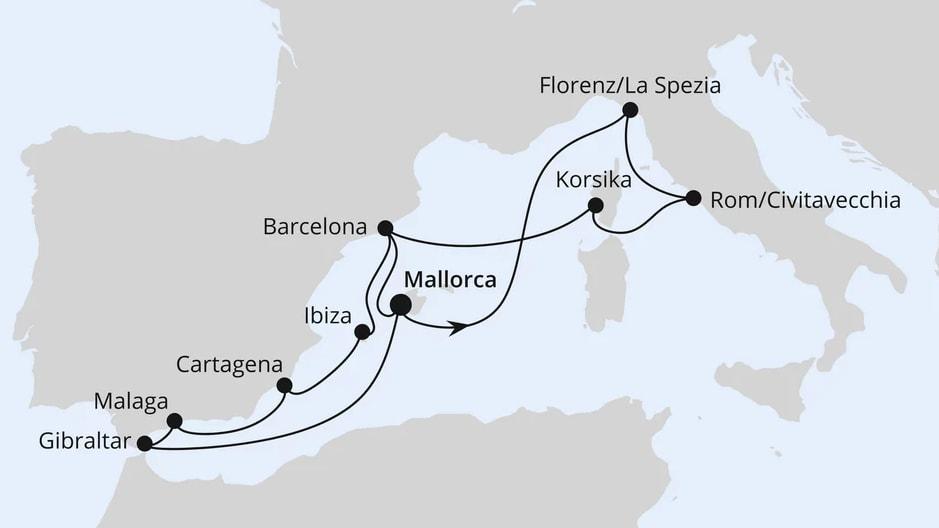 Große Mittelmeer-Reise ab Mallorca 2