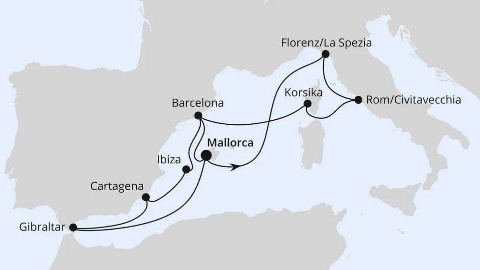 Große Mittelmeer-Reise ab Mallorca 2