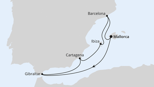 Mediterrane Schätze mit Gibraltar ab Mallorca