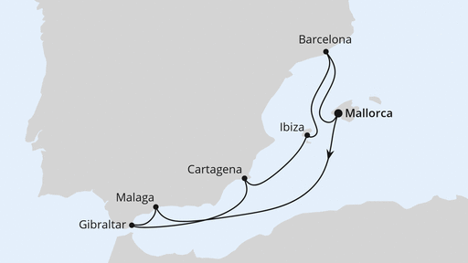 Mediterrane Schätze mit Gibraltar ab Mallorca