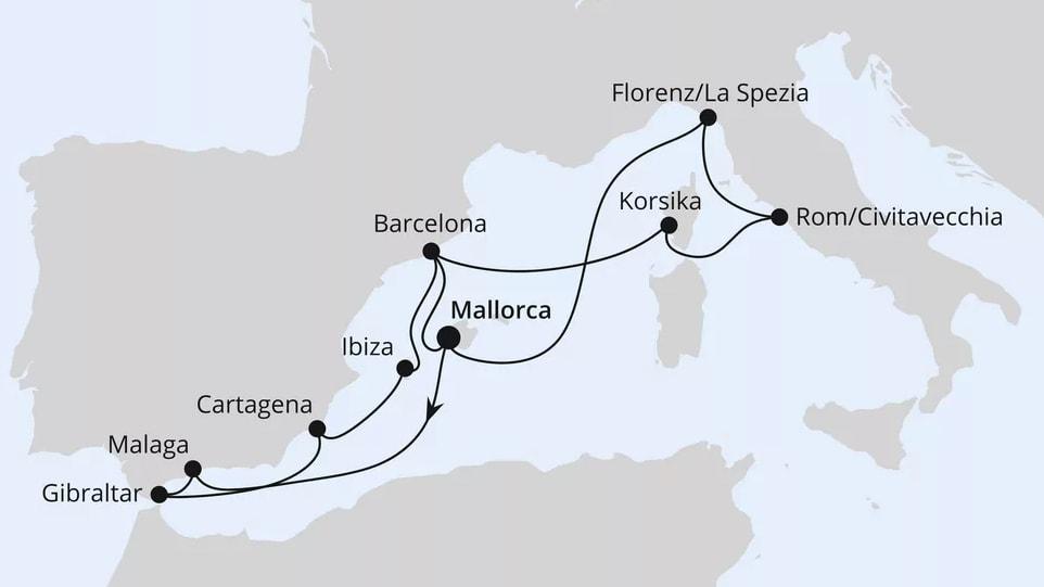 Große Mittelmeer-Reise ab Mallorca 2