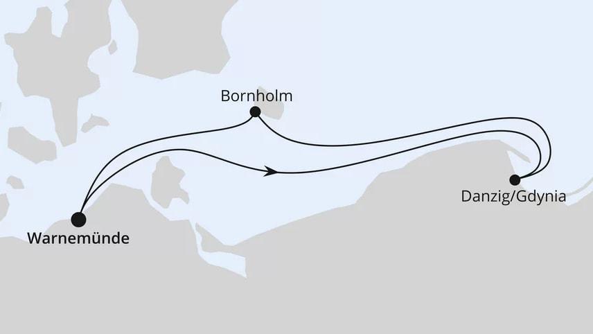Kurzreise nach Danzig & Bornholm ab Warnemünde