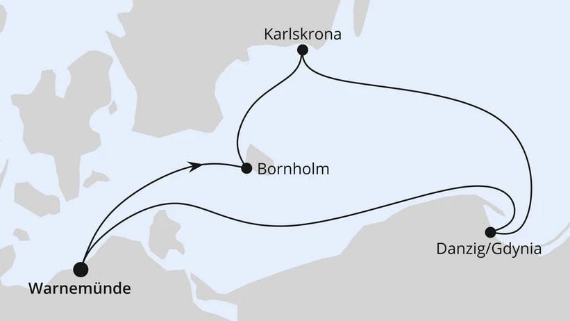 Kurzreise nach Danzig & Bornholm ab Warnemünde