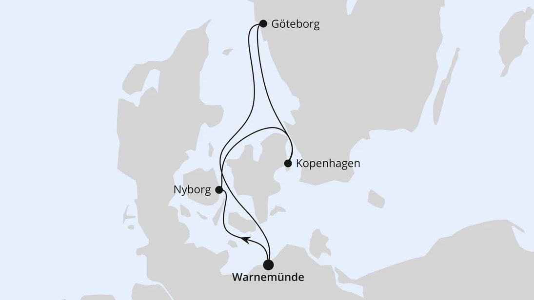 Kurzreise nach Skandinavien ab Warnemünde