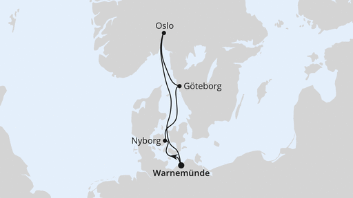 Kurzreise nach Skandinavien ab Warnemünde